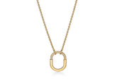 Ember Gaze Small Pendant in Yellow Gold with Diamonds